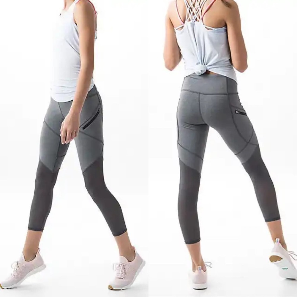 Ivivva Gray Mesh Leggings Size 14